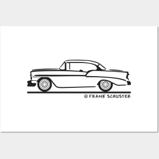 1956 Chevrolet Bel Air Sport Coupe Posters and Art